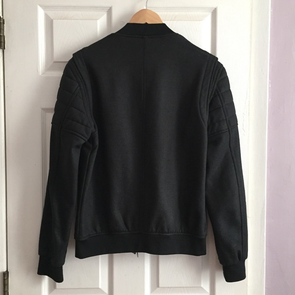 Zara Black Bomber motorcycle Jacket - Picture 2 of 5